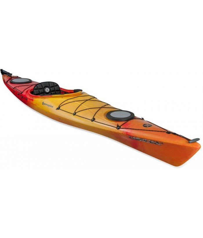 Solo kayak PERCEPTION CAROLINA 14 with rudder system