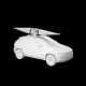 Kayak rack set THULE HULL-A-PORT AERO