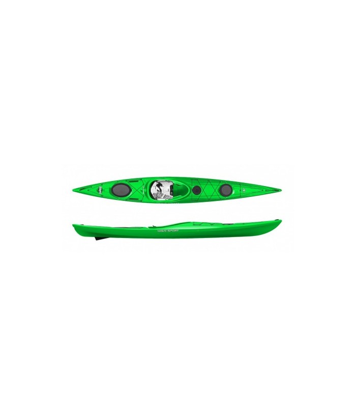 Vienvietīgs kajaks WAVESPORT HYDRA 145 LV Core WhiteOut ar stūri