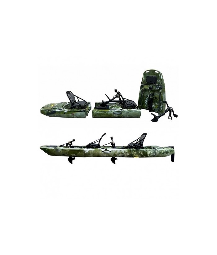 Saliekams moduļu makšķerēšanas kajaks AMBER BANJO 14.0