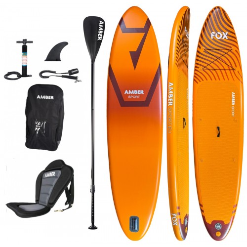 Inflatable SUP board set AMBER FOX 12.1 LITE WS