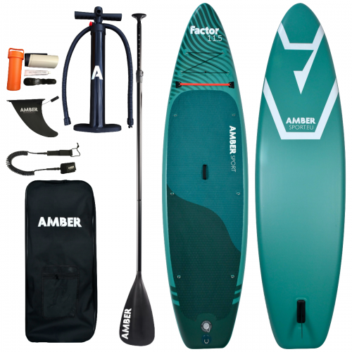 Piepūšams SUP dēļa komplekts ar sēdekli AMBER FACTOR 11.5 V2