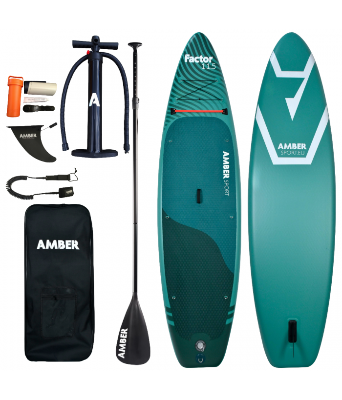 Piepūšams SUP dēļa komplekts ar sēdekli AMBER FACTOR 11.5 V2