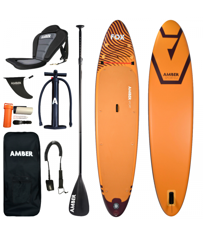 Inflatable SUP board set AMBER FOX 12.4