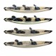 Hybrid Sit On Top kayak CARIBOU ANTIA 490
